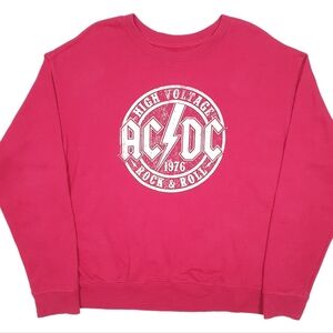 AC/DC Women's High Voltage Maroon Sweater